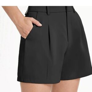 Zara High Waist Black Women's Trouser Shorts